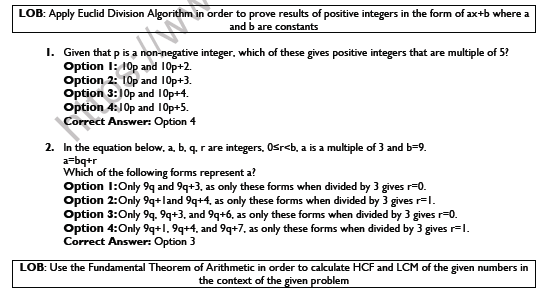 Cbse Class 10 Mathematics Real Numbers Worksheet Set D